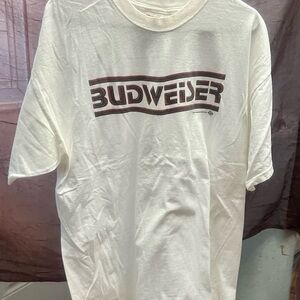 Vintage 1999 Budweiser Logo White Tee
